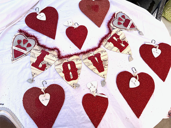 Valentine LOVE Glitter Garland - Dee Foust 2
