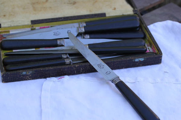 French Vintage Knife Boxed Set #Black12B