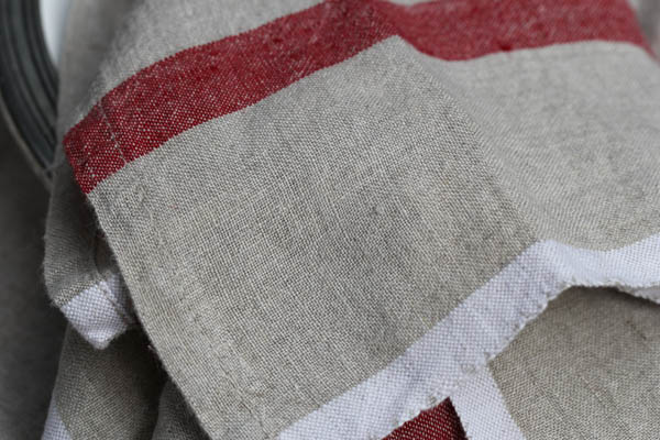 Linen Napkin - Red PAIR 1