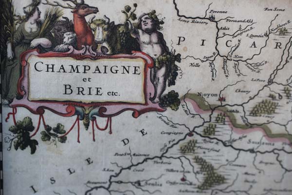 French Antique Map #BRIE framedSOLD 1