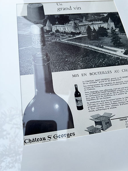 French Advertisement - Chateau St Georges Wine 1