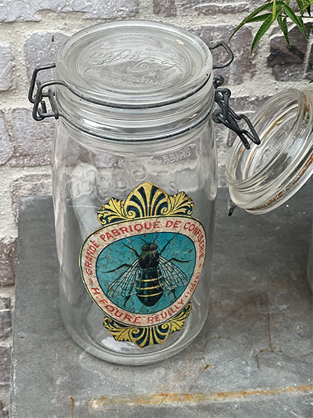 Bee Vintage French Canning Jar #b3SOLD OUT 1