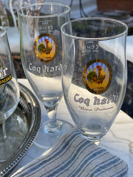 Vintage Bistro Beer Glass #CoqhardiSOLD OUT