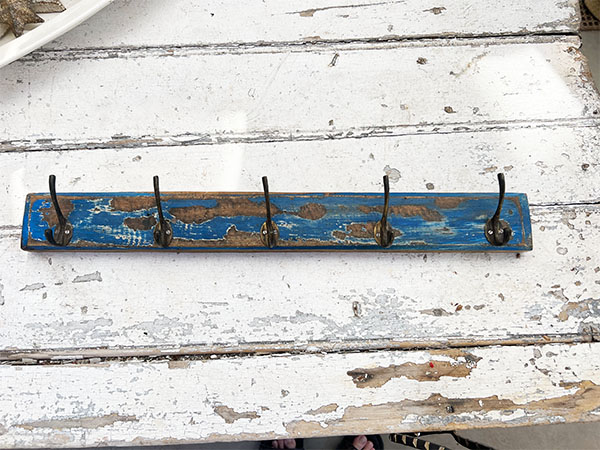 Patina Blue Hook Rack #bpd 1
