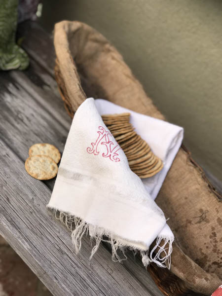 Antique Bread Boulangerie Basket #CW2