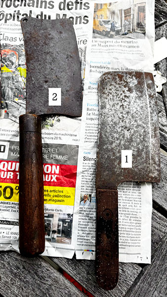 Antique French Butcher Cleaver - Choose Below 2