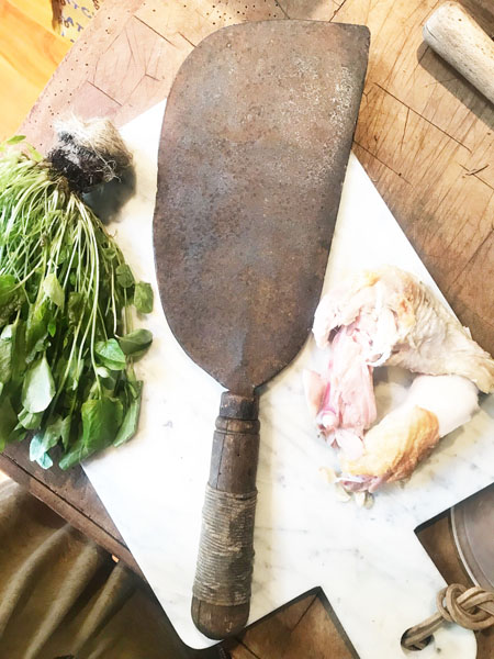 Antique French Butcher Cleaver #RB16