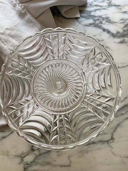 Antique Cake Plate #swirlcut9