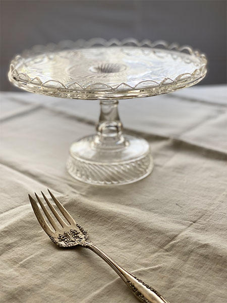 Antique Cake Plate #swirlcut9 1
