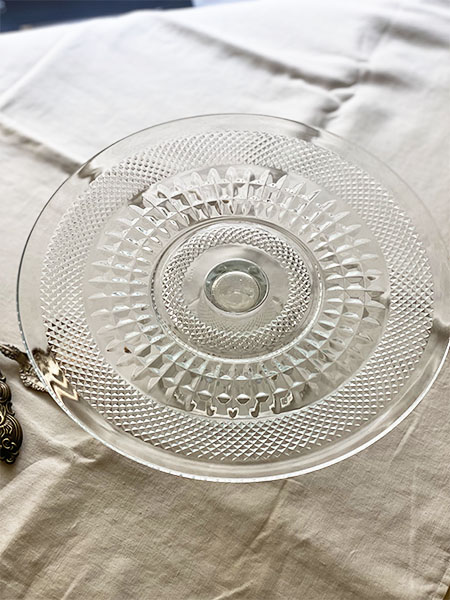 Antique Cake Plate #diamond11