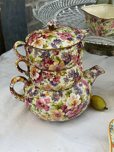 Chintz Teapot Biggin #summertime NEW