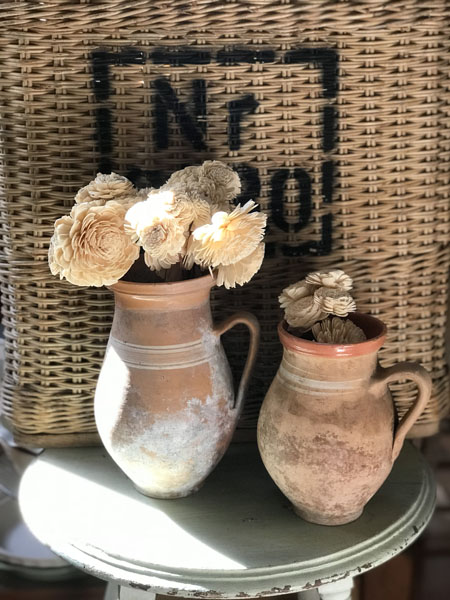 Rustic Clay Pitcher