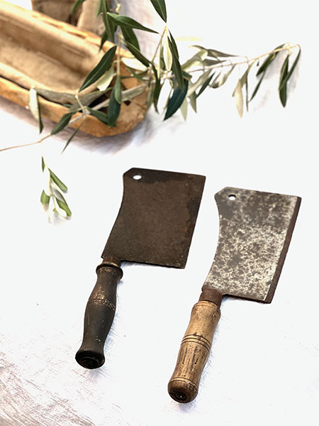 Antique  French Butcher Cleaver #W SOLD OUT