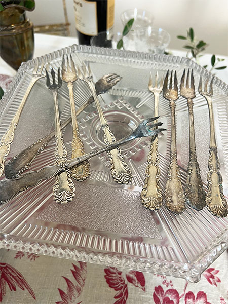 Vintage Cocktail Forks #set10