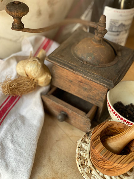 Antique French Coffee Grinder #woodS 2