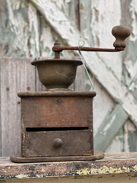 Antique French Coffee Mill #M2