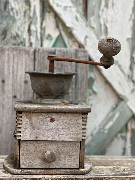 Antique French Coffee Mill #MG4