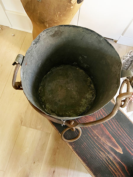 Antique Copper Bucket #OC 1
