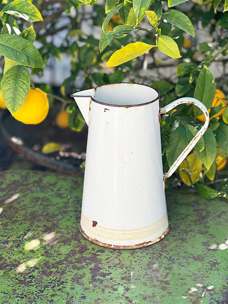 French Enamel Pitcher #white11