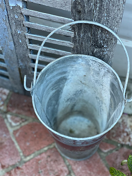 Antique Fire Bucket #zinc 1