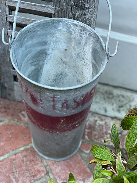 Antique Fire Bucket #zinc 2