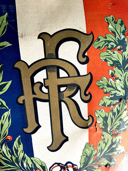 Antique French Flag Holder 4