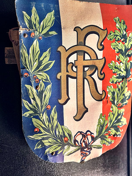 Antique French Flag Holder