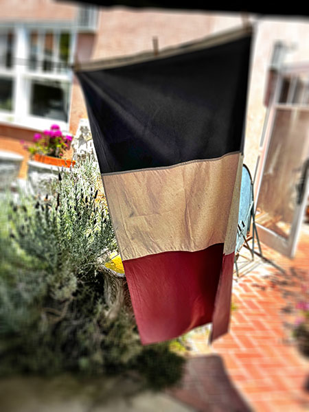 Antique French Flag #nopole 1