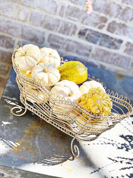 Delicate French Basket #wht