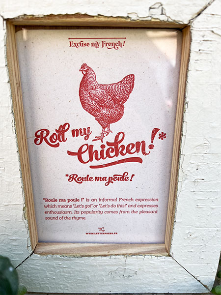 French Saying #rollmychicken