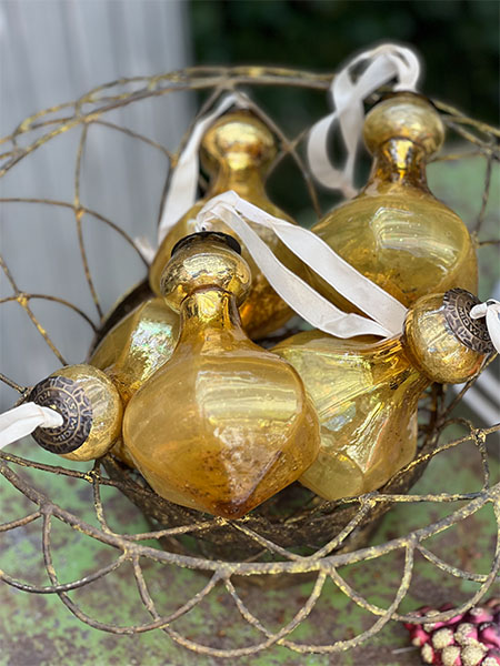 French Bell Glass Ornaments 1
