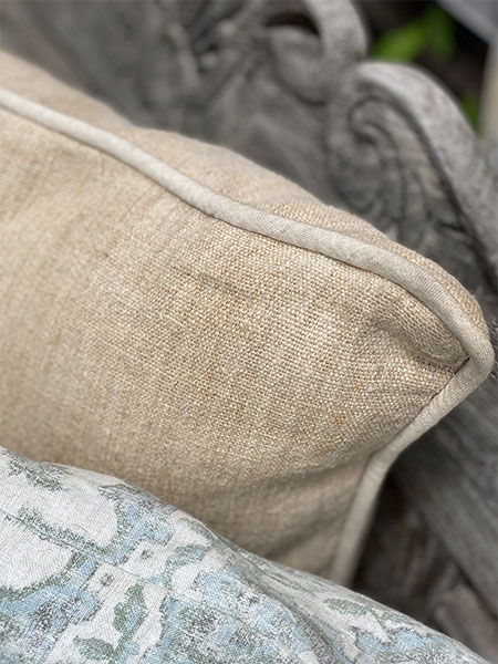 French Hemp Homespun Pillow #22 2