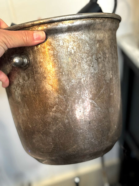 Vintage French Ice Bucket on Stand 3