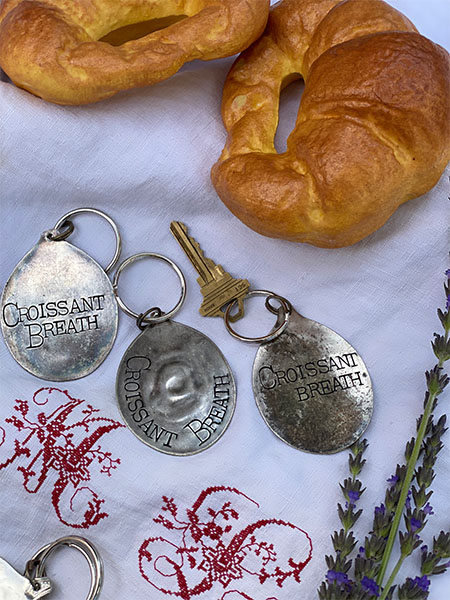 Repurposed Key Chain #croissant