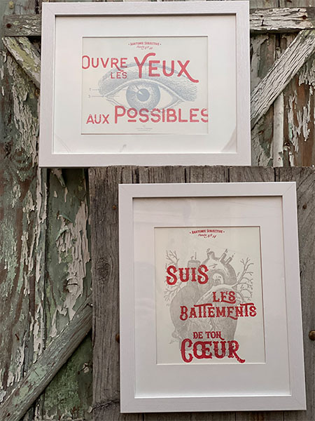 French Letterpress Print - Open Your Eyes to Possibilities 1
