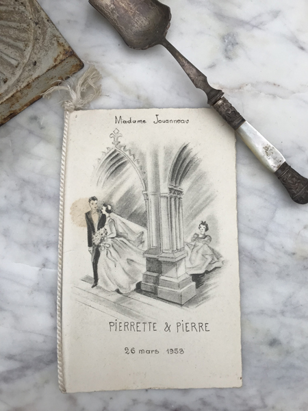 vintage French Menu #M7