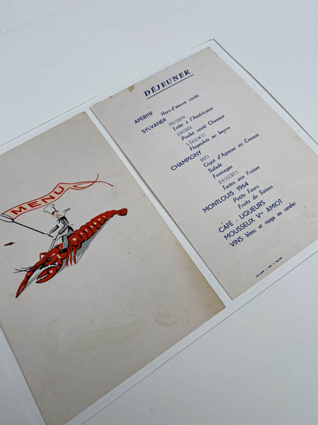 French Menu Matted #lobster 1