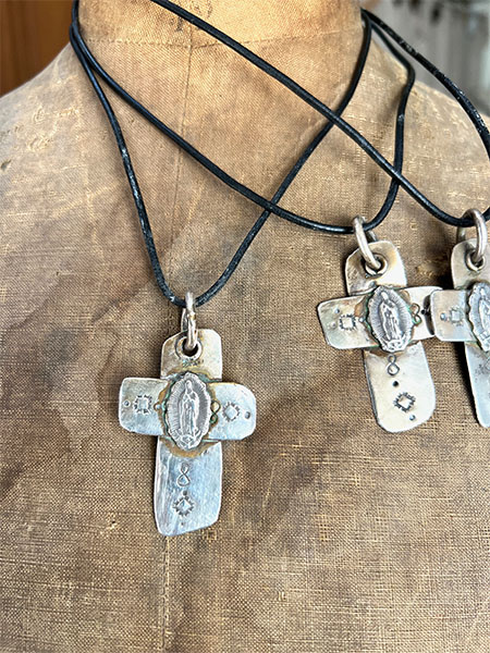 Sweet Bird Studio Necklace Madonna Cross