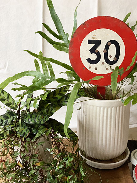 Antique French Speed Sign #30