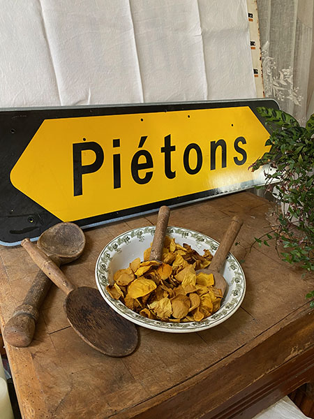 Antique French Sign Pedestrian #peitons