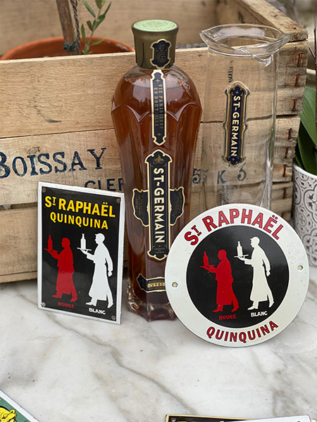 French St Raphal Quinquina Sign