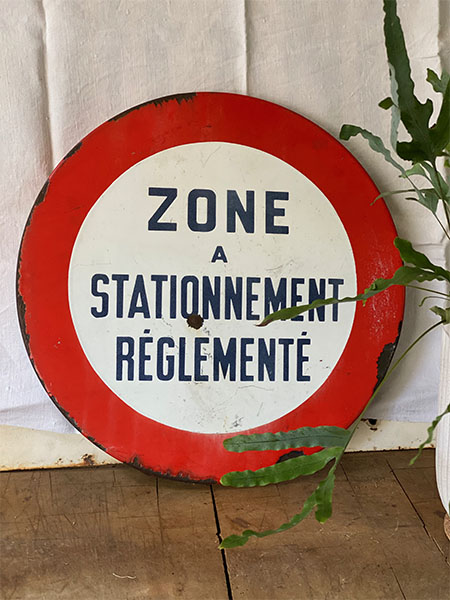Antique French Sign #restrictedparking