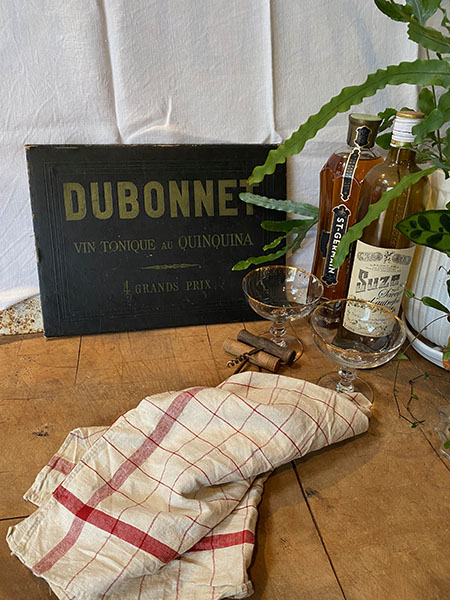 Antique French Menu #dubonnet