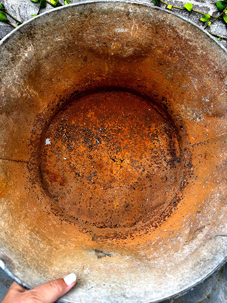 Antique Tin Pail #SUZE 4