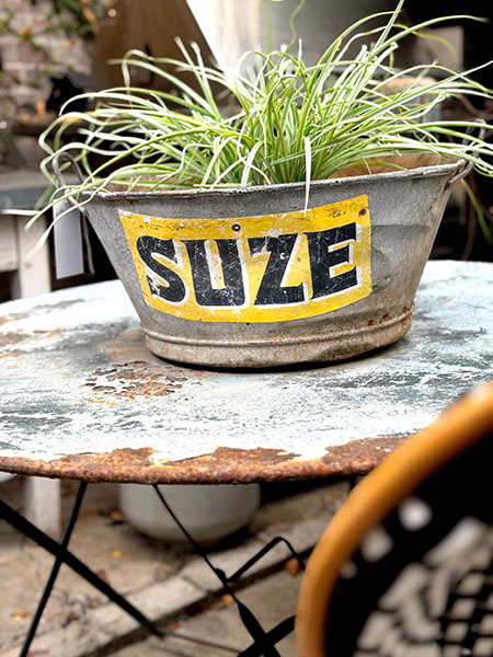 Antique Tin Pail #SUZE