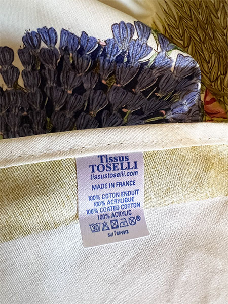 Provence Oilcloth Round #72 #blue 3