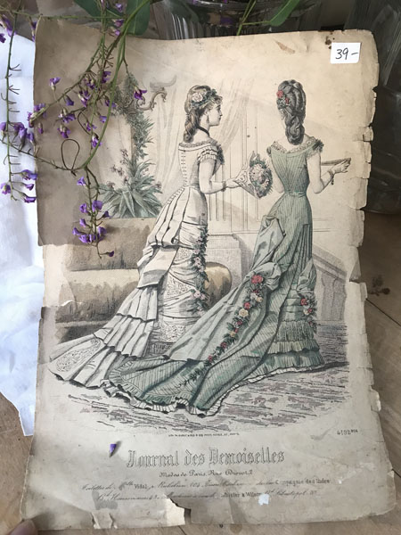 Vintage French Paper Print #ladiesformationSOLD