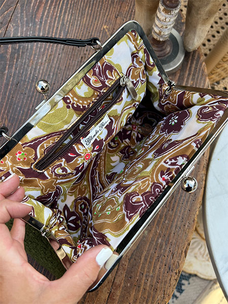Vintage Green Sherling Purse 2