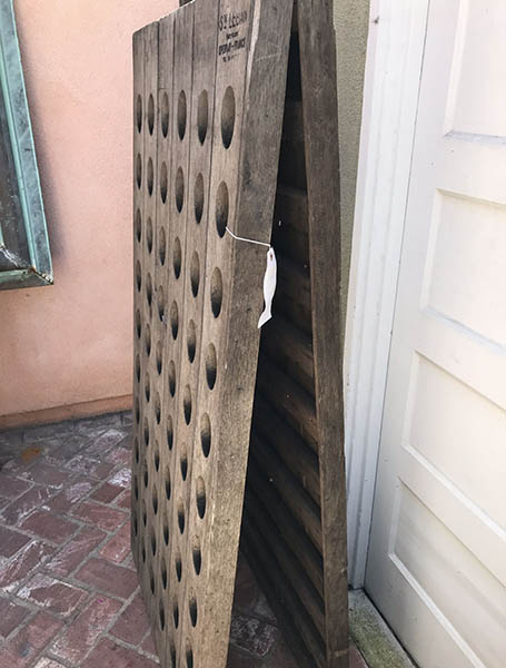 Antique French Riddling Rack 1