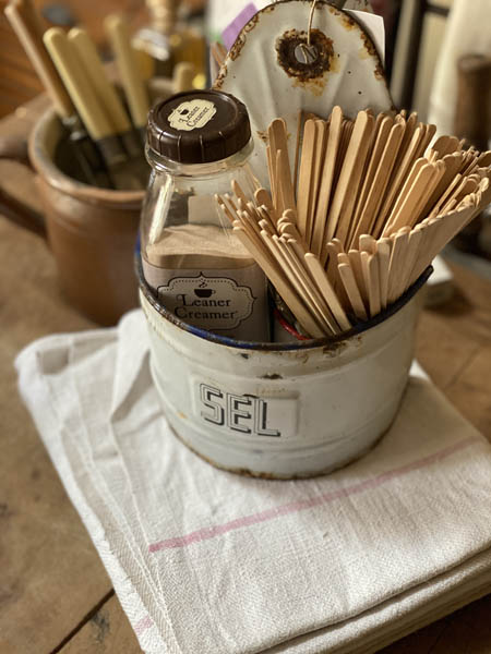 Antique French Salt Sel Bin #wfont